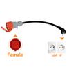 AFEEV EV Charger CEE Female Plug 5 Pins Red CEE To Schuko Adapter Wall Socket Extend Cable Connect with 11KW 16A 3Phase Charger