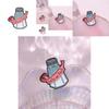 Unique Creative Cartoon Salt Shaker Brooch Fun Badge With Quirky Letter Design