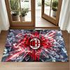 AC Milan Design Crystal Velvet Rug Soft Decorative Mat for Bedroom Entrance