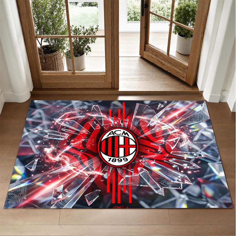 AC Milan Design Crystal Velvet Rug Soft Decorative Mat for Bedroom Entrance