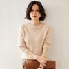 Women's Cashmere Sweater - Autumn/Winter Lazy Style, Thick Loose Knit, Round Neck Pullover Base Layer