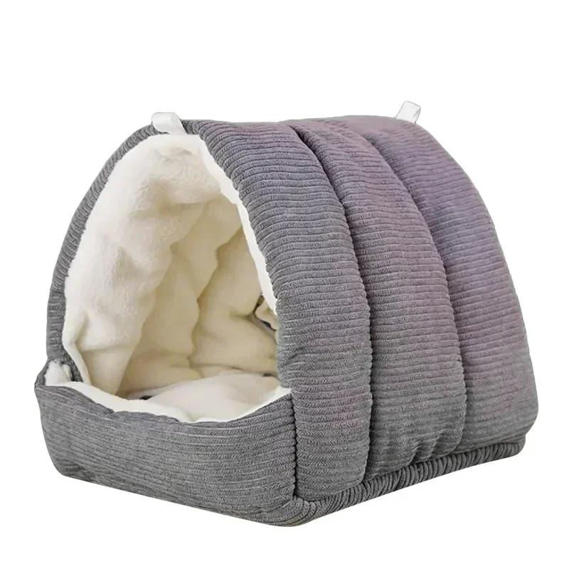 

Cute Winter Warm Bird Cage Parrot Cotton Nest Budgie For Hammock Hut Tent Bed Hanging Cave Pet Products S 15x15x14.5cm темно серый