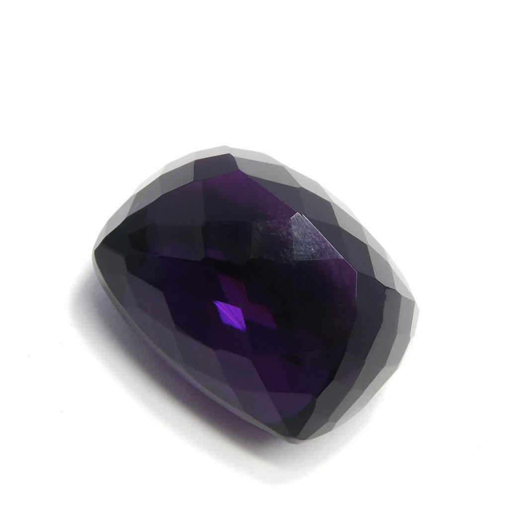 Natural Purple Amethyst Loose Gemstone 96.70 Ct Cushion Cut for Jewelry Making and Gem Collections