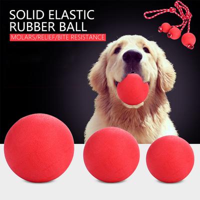 Indestructible Solid Rubber Ball Pet Dog Toy Training Chew Play Fetch Bite Toys Dog Playing Balls