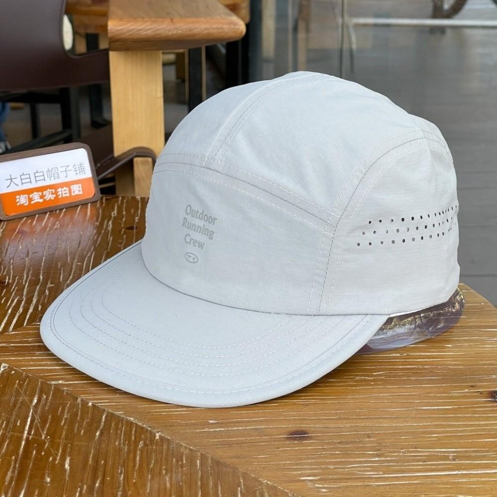 Mesh Flat-brim Sports Cap Breathable Sun Hat Unisex Running Cap Casual