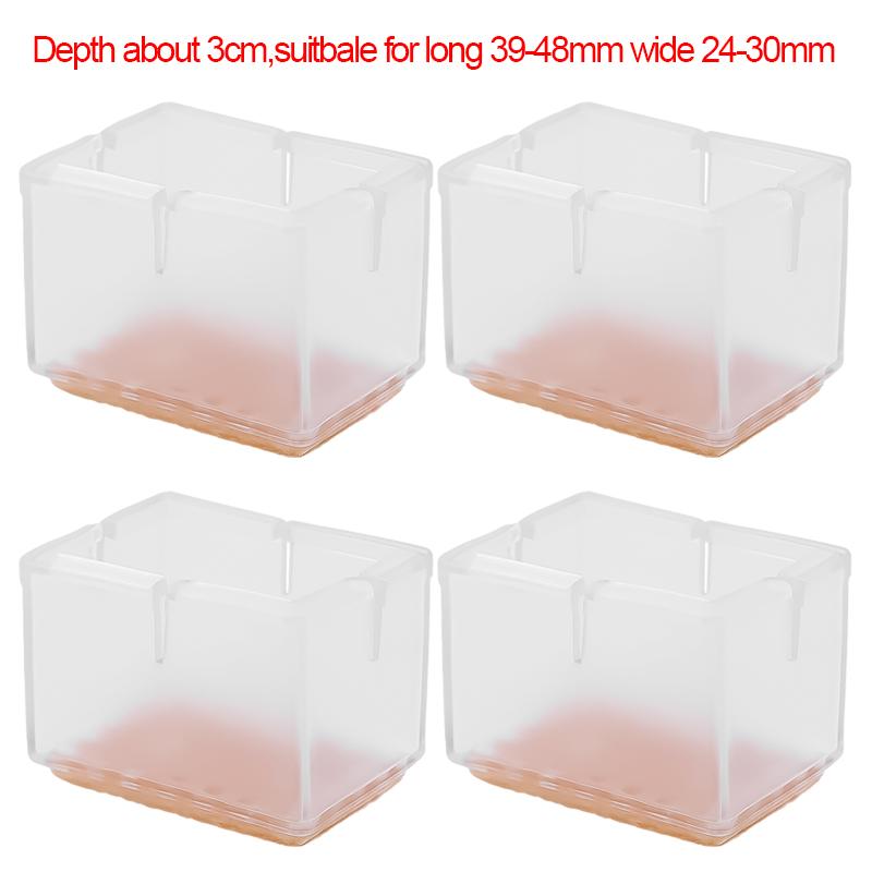 4/12Pcs Chair Legs Covers Hardwood Floor Protector Mat Furniture Table Legs Pads Felt Bottom Wrapped Anti Scratch Chair Leg Caps