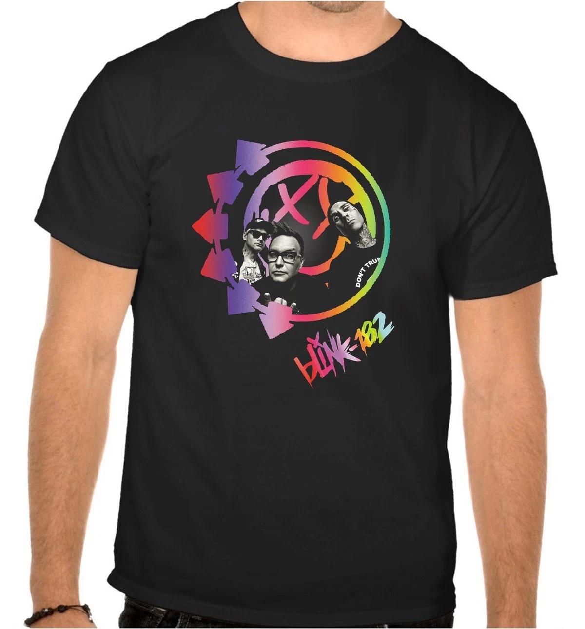 Blink 182 Punk Rules Rock Music Schwarz Kinder T-Shirt -1182 -Kids--Handmade S