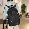 Mochila Escolar Bolso Escolar Estudiante Universitario Masculino Gran Capacidad Instituto Estudiante de Secundaria Marca de Moda Tendencia Versátil Mochila Harajuku