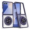 Customer shadow is suitable for Samsung ZFlip1 folding mobile phone case, transparent car magnetic ring, anti-drop ZFlip1 protective case.