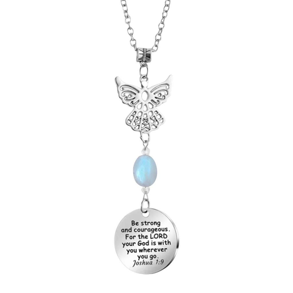 Angel Car Charm Rearview Mirror, Rearview Mirror Accessories, Car Bible Decoration, Rearview Mirror Charm Accessories New Driver Gifts