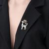 Koreanische Mode Bunte Zirkon Rentier Brosche - Weihnachtliches Temperament Accessoire
