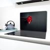 GLASS PROTECTIVE PLATE FOR STOVE 80x52 ROSE