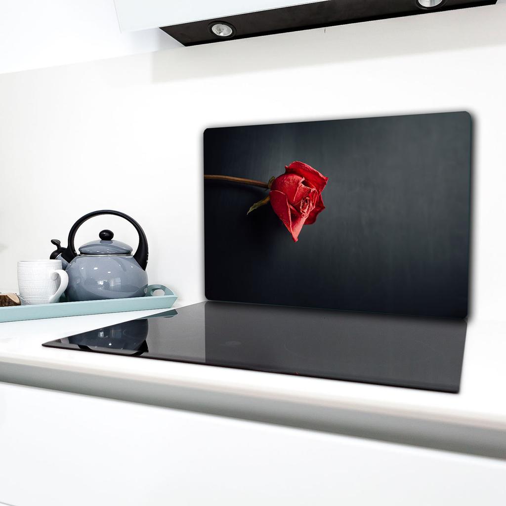 GLASS PROTECTIVE PLATE FOR STOVE 80x52 ROSE