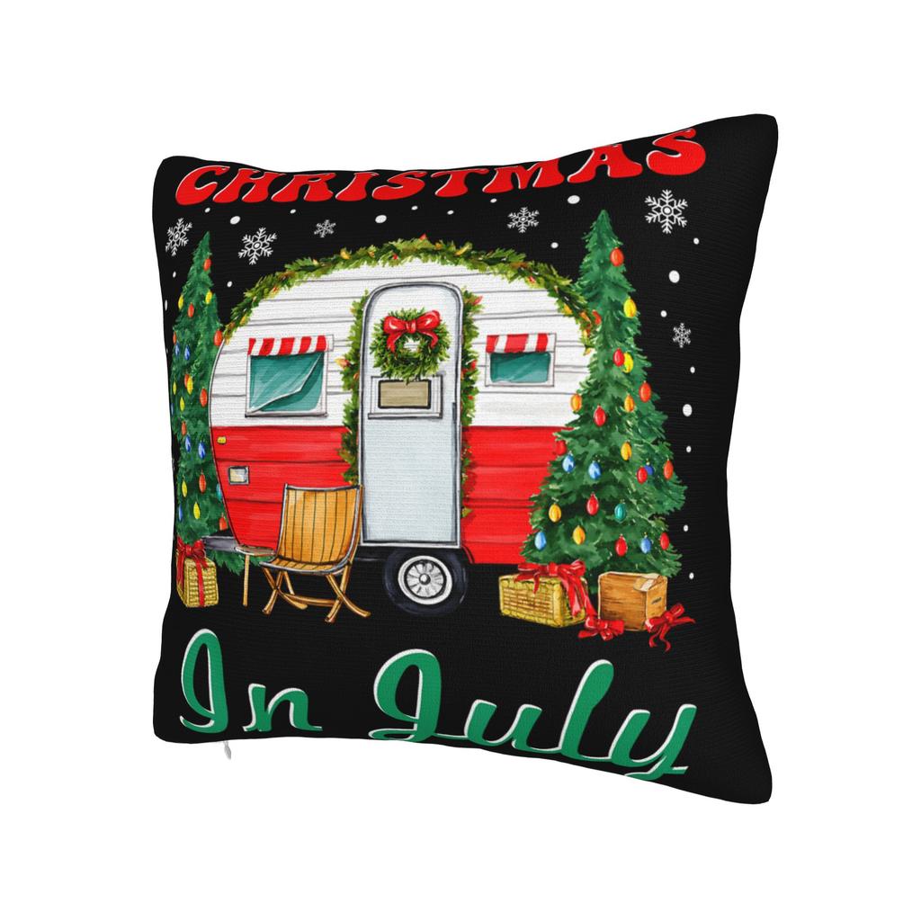 Decorative Pillow Covers Christmas In July Vacation Stuff Sofa  Pillow Case Cover Square Multi-Size