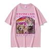 Lesbians Eat What Cat Meme Graphic T Shirt Men Women Fashion Kawaii Funny Gift T-shirts Summer O-Neck High Quality Tops T-shirt