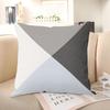 Simple Geometric Linen Pillowcase Plain Color Office Waist Decorative Backrest Cushion Design