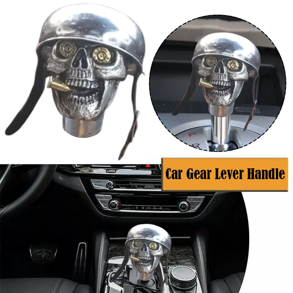 Car Gear Shift Knobs Skull Head Gear Manual Transmission Gear Shift Knob Shifter Lever Personality Modification Car Handle