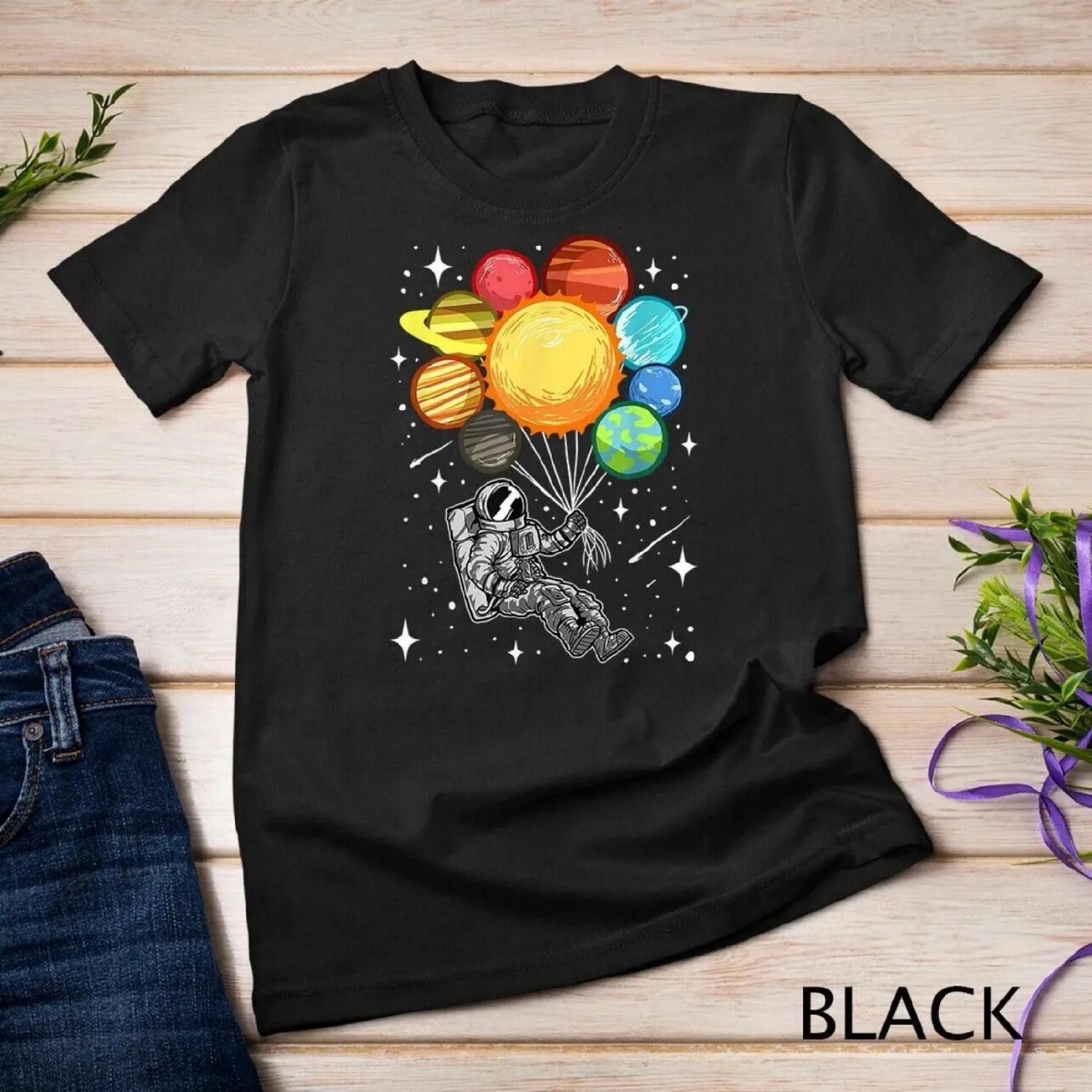 

Astronaut Space Spaceman Moon Mars Balloons Planets T Shirt XXXXXL різнокольоровий