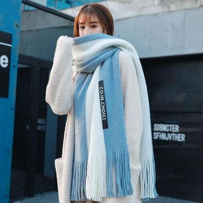 Sciarpa femminile invernale versione coreana di tutti gli abbinamenti autunnali e invernali Studenti Simpatico bavaglino da donna con scialle per coppia ispessimento