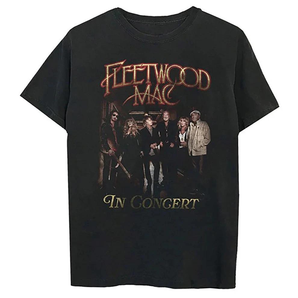 Rock Band Fleetwood Mac Cotton Album Cover Graphic Tshirt Men Women Shirts 2026 New Summer Spring Hiphop Y2k Fashion Shirt