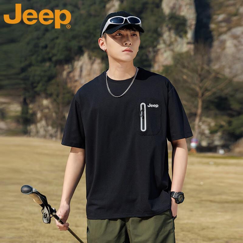 JEEP Men s Loose Fit Round Neck Short Sleeve T-Shirt 3XL 1750₽