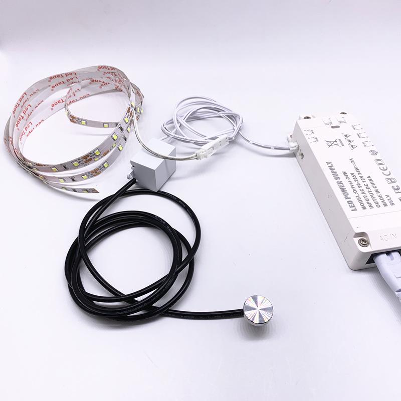 Touch Sensor Single-Switch Metal Cord for Bedside, Desk, and Mirror Lamps