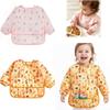 Adjustable Neckline Baby Bibs Waterproof Kids Art Smock New Toddler Painting Apron  Baby Feeding