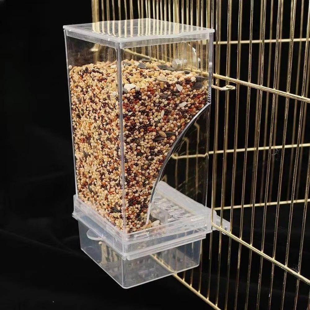 High Quality No Mess Automatic Bird Feeder Large-capacity Food Container Bird Feeders Anti-splash Birdcage Accessories