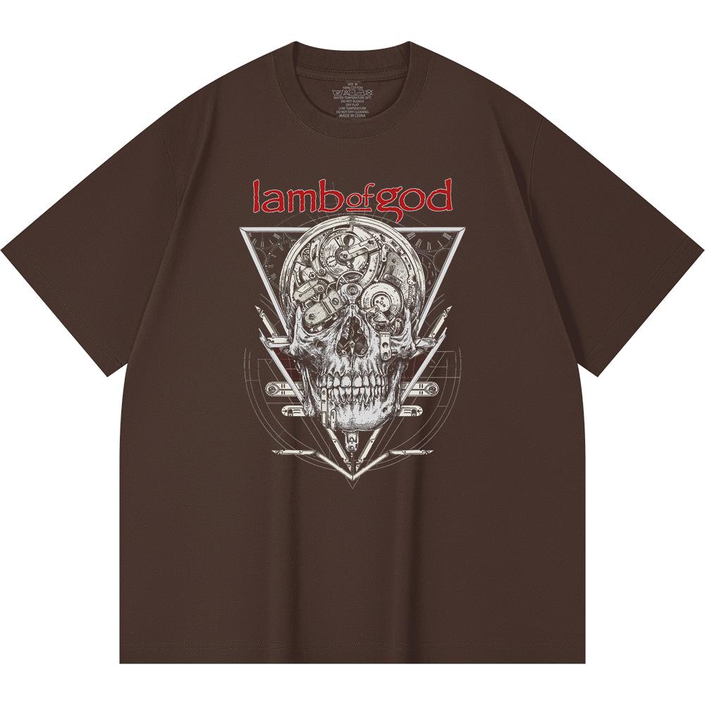 230 Gsm 100% Cotton Heavy Metal T-Shirt  Rock Band Popular Music Print Unisex Heavy Cotton T Shirt