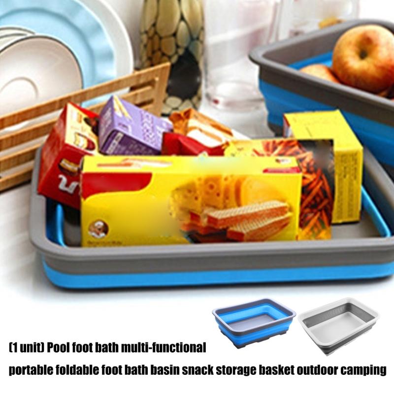 Venkovní kempingové umyvadla Přenosné skládací nožní umyvadlo Pohodlná lázeň na namáčení nohou pro cestování, kempování, domácí použití Odolné