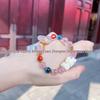 Hangzhou Scenic Spot Half Sugar Mother-of-Pearl Women's Mantra Bracelet - Light Luxury, Exquisite Jewelry Gift.