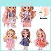 1/12 6.6in Bjd Princess Dolls Cute Moveable Joints Kids Birthday Gift