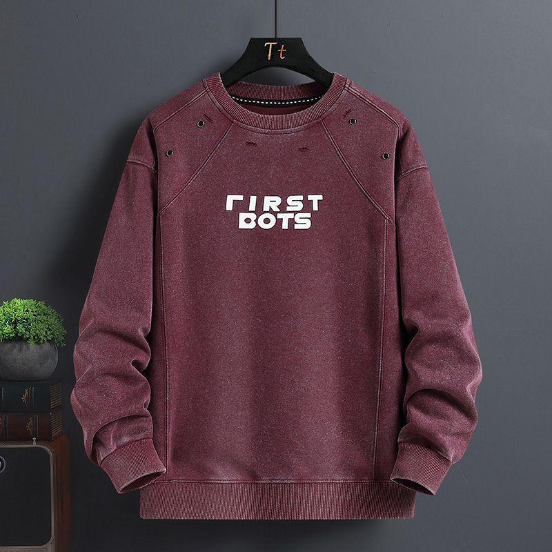 Trendy 2025 Men s Casual Printed Long Sleeve Hoodie L 105-120 lbs