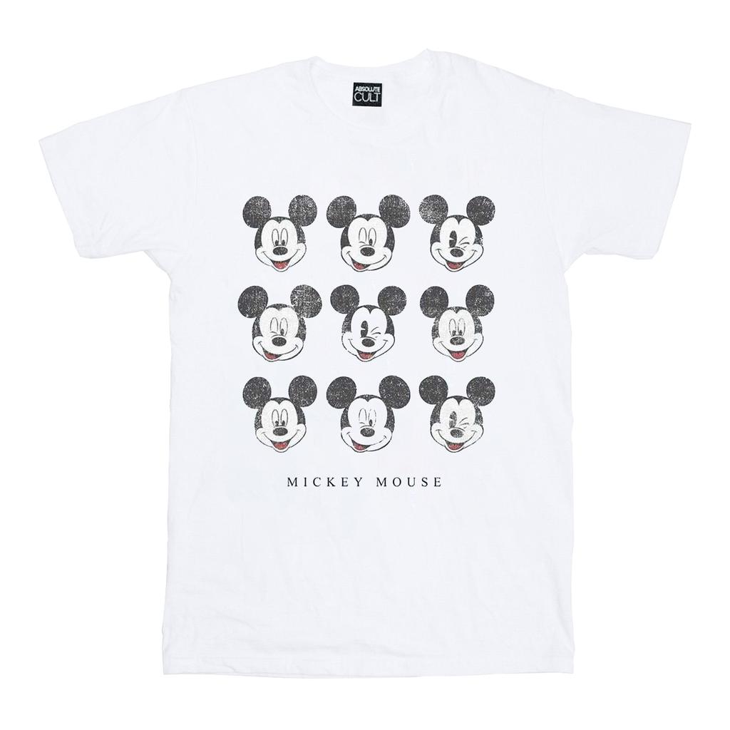 Disney Womens/Ladies Mickey Mouse Wink And Smile Cotton Boyfriend T-Shirt