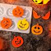 Halloween Silicone Mold Easy Release Pumpkin Cat Witch Shape DIY Earrings Necklace Pendant for Craft Making