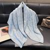 Elegant Cotton And Linen 90 Square Scarves For Women, Middle East, Central Asia Head Scarves, Versatile Finale Silk Scarves, Fashionable And Versatile