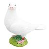 Artificial White Doves Ornament High Simulation Resin White Feather Birds Ornaments for Garden Home Decoration Head
