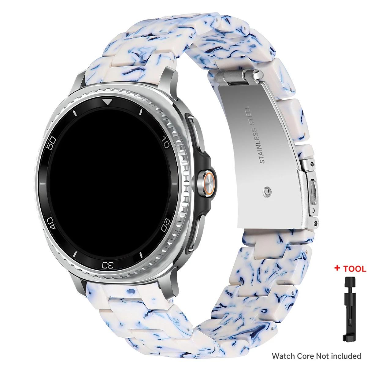 

Resin Band for Samsung Galaxy Watch 8 40 44MM/8Classic 46mmTransparent Strap Women Bracelet for galaxy Ultra 2025/7 47mm Correa for galaxy 8 40mm
