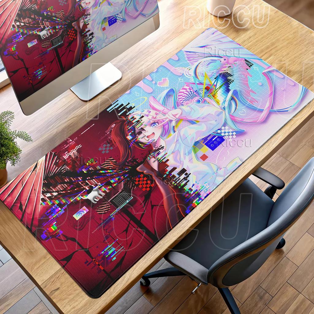 Needy Streamer Overload KAngel Ame Pattern Mouse Pads Extended Gaming Office Accessories Desk Mats Non-slip Desktop Keyboard Mat