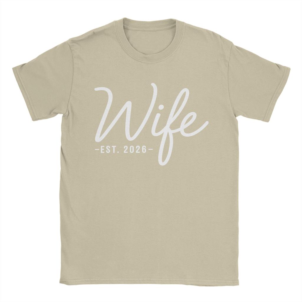 Wife 2026 Future Bride Engaged Wedding 100 Cotton T Shirt For Men Summer  Y2K Fun TShirts ONeck Trendy Cool Tees Oversized
