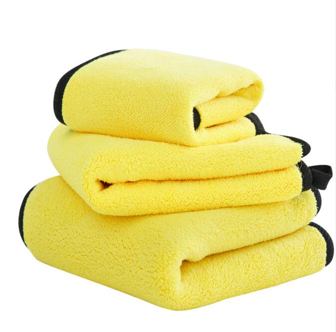 30x60CM Car Wash Microfiber Towel Car Cleaning Drying Cloth Hemming Car Care Cloth Detailing Car Wash Towel