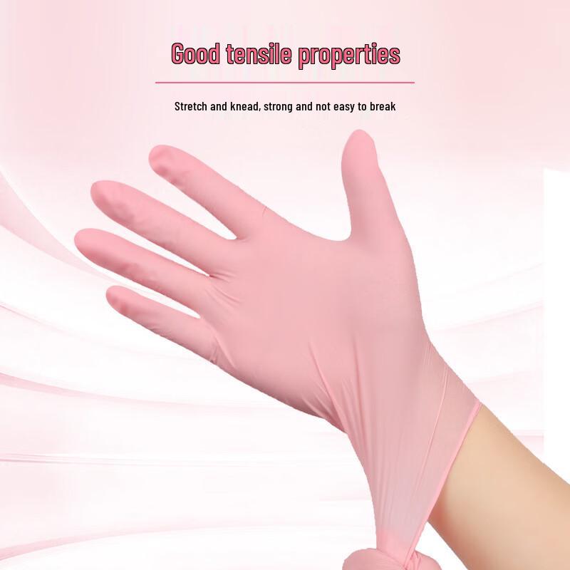 INTCO Disposable Pink Nitrile Gloves