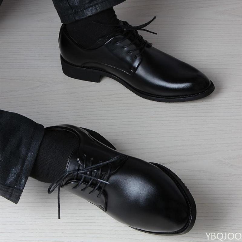 Męskie buty wizytowe sznurowane męska moda wszechstronne formalne proste usposobienie wygodne nie męczące męskie buty