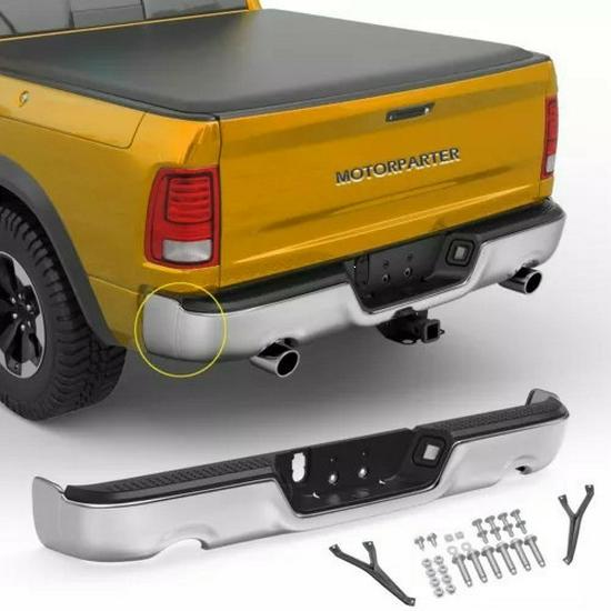 2009-2018 Dodge RAM Rear Bumper, Dual-Row, Holeless, CH1103118