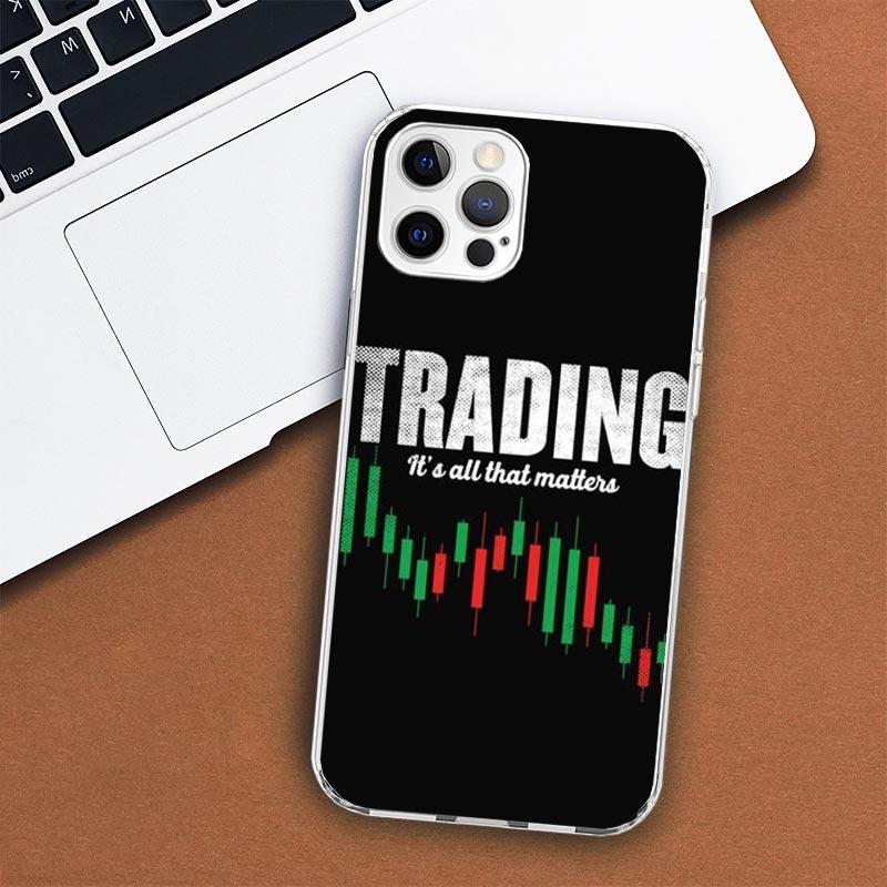 Trade Investment Forex Stock Market Pouzdro na telefon pro Apple iPhone 11 12 13 15 14 Pro 7 XR X XS Max 8 Plus + Mini SE Customized Pri