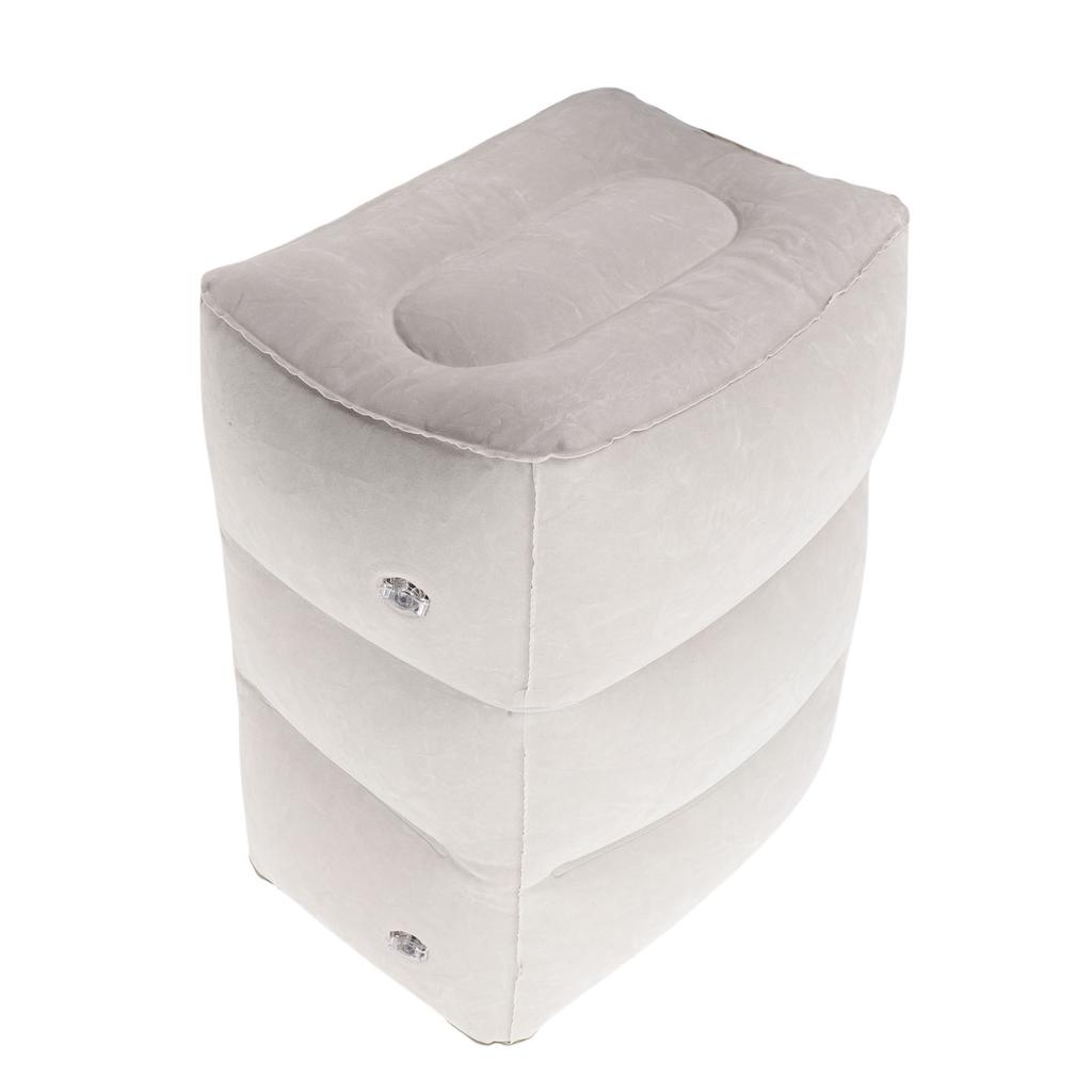 Inflatable Foot Rest Pillow Toddler Airplane Bed Adjustable 3 Layers Height Leg Rest Pillow Airplane Travel Essentials
