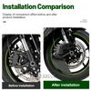 ASD1 Motorcycle Air Ducts Side Cover Compatible for Kawasaki Ninja ZX-6R 2024+ ABS Black Motorcycle Brake Caliper Radiator Brake Disc Cooler
