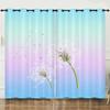 Curtains Color Gradual Change Butterfly Sunshade Child Blackout Curtain Bedroom Without Punching European and American