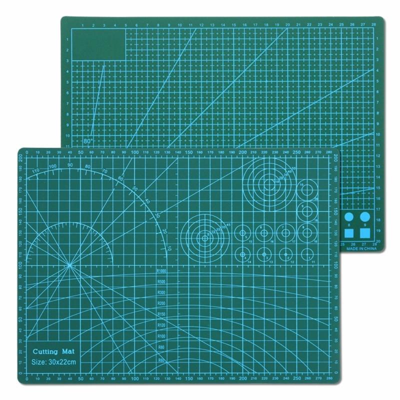 PVC Heilende Rotationsschneidematte Doppelseitiges Quiltlinien-Brett Patchwork Bastelwerkzeug Schneidebrett Ersatz