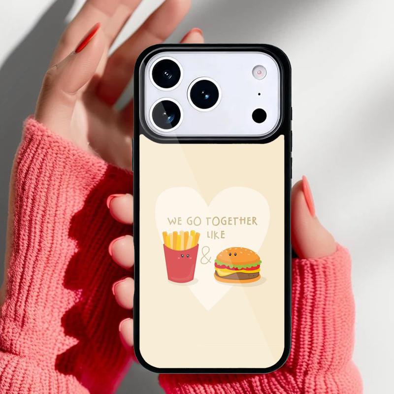 Cute Funny Food Phone Case for iPhone 17 16 15 14 13 Pro Max Back Cover for 12 11 Pro Coque